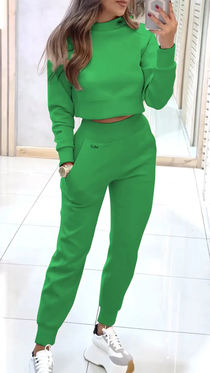 CONJUNTO JERSEY DE CUELLO ALTO Y PANTALON, IDEAL PARA OTOÑO E INVIERNO